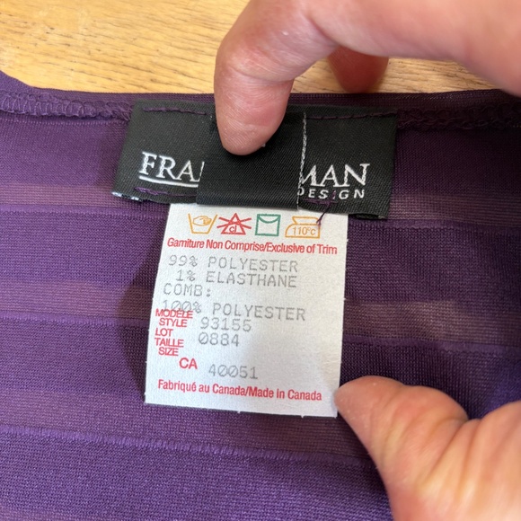 NWT Frank Lyman Ruffle Blouse Y2K-Inspired Top Women's Size 12 Deep V-Neck - Picture 7 of 9